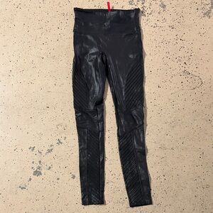 SPANX Shiny Black Leggings